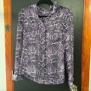 nasty gal snake button down